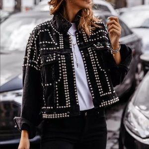 Black studded jacket